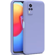 Mey İthalat Vivo Y53s Kılıf Nano İçi Kadife Silikon - Lila
