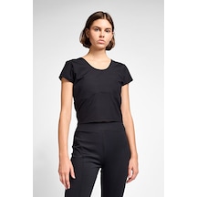 Lescon Kadın Antrenman Kısa Kol T-shirt 25b-2056 Siyah