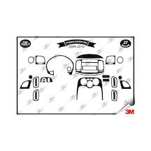 Hyundai Accent Era 2006-2010 Torpido Konsol Trim Göğüs Maun Kaplama Set 27 Parça Siyah