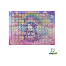 Ghostbastır Design Hello Kitty 99 Parça Ayaklı Puzzle Dekoratif Çocuk Yapbozu 0167