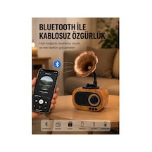 Mini Nostaljik Bluetooth Hoparlör Fm Radyo 8 Saat Batarya Yeni Nesil Çok Renkli