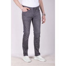 Erkek Kot Pantolon Regular Fit Grey Düz Paça 5 Cepli Jean Ncs Jeans 576 6076-gri