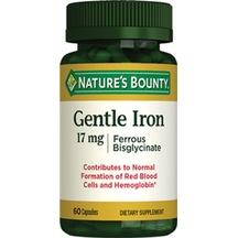 Natures Bounty Gentle Iron 17 Mg Takviye Edici Gıda 60 Kapsül