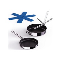 Joseph Joseph 1000019 Space 3 Katmanlı Paslanmaz Çelik Seramik Kaplama 3 Parça Kızartma Tavası Seti Inox