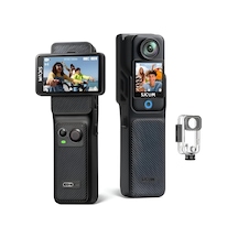 C400 Pocket 4k Uhd 3'ü 1 Arada Titreşim Engelleme Çift Ekranlı Vlog Aksiyon Kamerası