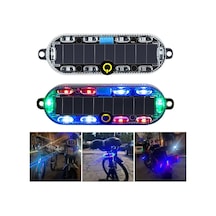 Powermaster Pm-25928 Güneş Enerjili Çok Renkli Led Flaşörlü İkaz Lambası Su Geçirmez
