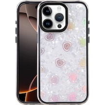 Apple Uyumlu iPhone 15 Pro Lumi Desenli Kapak Siyah/