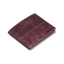 Guard Antik Bordo İnce Klasik Deri Erkek Cüzdanı Bordo