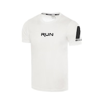 Ghassy Co. Erkek Nem Emici Hızlı Kuruma Performans Running Spor T-shirt 001 Beyaz