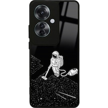 Oppo Reno 11f 5g Astronot Tatiana Tasarımlı Glossy Telefon Kılıfı Çok Renkli