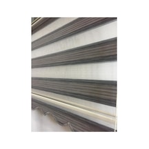 Gri Renkli Zebra Stor Perde Etek Dilimli Gri Siyah - 96158577 Gri Siyah