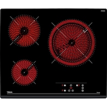 Teka Tz 6317 Siyah Vitroseramik Cam 3 Gözlü Elektrikli Ankastre Ocak