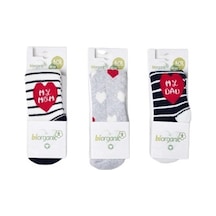 Kitikate Bibaby Biorganic Mom And Dad Havlu Külotlu Çorap 68418 Lacivert