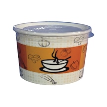 500 Adet Kapaklı Karton Çorba Kasesi 16 OZ