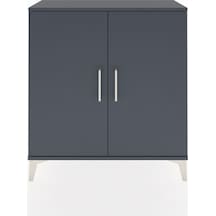 Arges Şifonyer 2 Raflı 2 Kapaklı 88x30x96 Antrasit-antrasit Antrasit