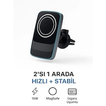 15w Magsafe Uyumlu Kablosuz Araç İçi Telefon Tutucu 3a Hızlı Şa