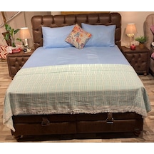 Bambi Pamuklu Fitted Çarşaf Takımı 120x200 Mavi