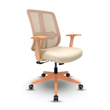 Zeon Büro Ofis Sistemleri // Comfort Pastel Çalışma Koltuğu Yönetici Koltuğu Genç Odası Çalışma Koltuğu Turuncu