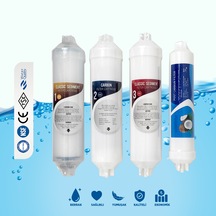 Su Arıtma Cihazı İnline Ekonomik 4 Lü Filtre Seti