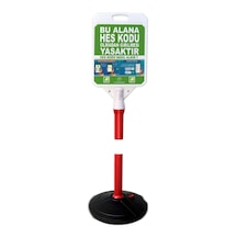 Bu Alana Hes Kodu Olmadan Girilmez Bariyer Uyarı Dubası