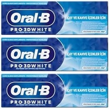 Oral-b 3d Çay Ve Kahve İçenler İçin Diş Macunu 75 Ml 3lü Paket