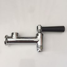 Dereceli Semaver Musluğu Orta Boy Pirinç Krom