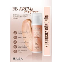 Baga 50+spf Bb Krem Medium Leke Oluşumunu Önlemeye Yardımcı Olur, Aydınlık Ve Canlılık Sağlar