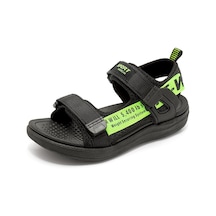 Siyah Ve Yeşil Yaz Çocuk Sandaletleri Hafif Sihirli Etiket Gençlik Plaj Ayakkabıları