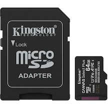 64 Gb Kıngston Canvas Select Plus Mıcro Sd Card Cl10 Sdcs3/64gb