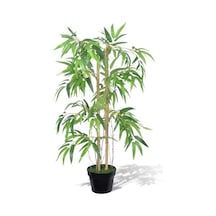 Yapay Ağaç Bambu Ağacı 2 Gövdeli Salex li 90x30cm Siyah Plastik S