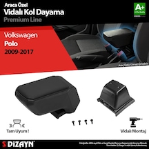 S-dizayn Vw Polo 5 Abs Vidalı Kol Dayama Kolçak Siyah 2009-2017 A+kalite