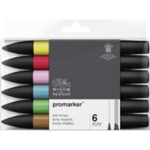 Promarker 6Lı Set Orta Tonlar Mid Tones
