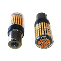 12v 93 144 Led - Tek Duy - Şeffaf Turuncu Ampul