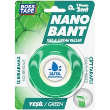 2 Metre Çok Güçlü Çift Taraflı Nano Bant Yeşil