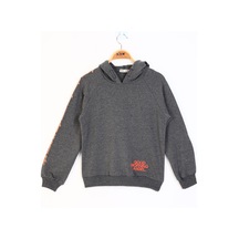 Toontoy Kız Çocuk Reglan Kol Sweatshirt Antrasit Melanj