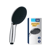 Vitalio Start 110 El Duşu, 2 Akışlı Yağmur & Jet , Smartswitch, 110mm Yuvarlak Duş Başlığı, Silikon Halka, Kireç Önleyici Sistem, Krom, 27946001