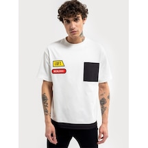 LOFT Loose Fit Erkek Tshirt K.kol Lf2036528 Q1.v1 Beyaz