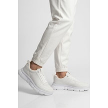 Walkway Beyaz Bağcıklı Hafif Esnek Erkek Sneaker Bst-2016 M
