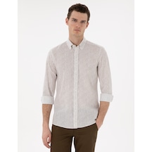 Pierre Cardin Erkek Haki Gömlek Desenli 50304595-vr027 Haki