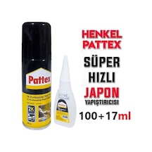 PATTEX Çift Komponentli Profesyonel Hızlı Yapıştırıcı(100ml+17ml)