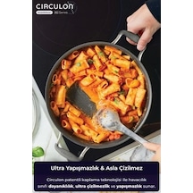 Circulon 28 Cm Kapaklı Sığ Tencere Çok Renkli