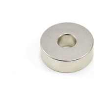 Mıknatıs, Çap 25mm X Del.çapı 6mm X Kalınlık 10mm Güçlü Delikli Neodyum Mıknatıs