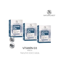 NaturalNest Vitamin D3 1000 IU 10ml Sprey 3 Kutu