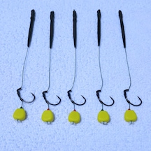 5 Adet Tek Sarı Esp Mısır'lı Sazan Rig Takımı