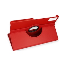 Pad 6 Kılıf 360 Tablet Deri Kılıf - Kırmızı Diğer