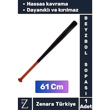 Premum Kırılmaya Dayanıklı Hassas Kavrama Yüksek Kaliteli Ahşap Baseboll Beyzbol Sopası 61 Cm Çok Renkli