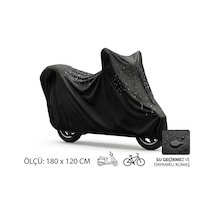 Branda & Sele Örtüsü Motosiklet Ve Scooter Koruma Brandası Su Ve Toz Geçirmez 180x120 Cm