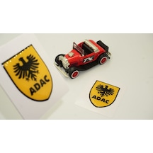 Adac Logo Damla Silikon Sticker 2 Li Set