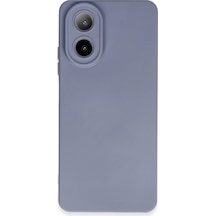 Oppo A38 Uyumlu Kılıf Nano İçi Kadife Silikon - Gri