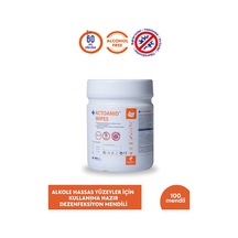 Acto Actoanıd Wıpes 100 Mendil Alkole Hassas Yüzeyler İçin Kullanım